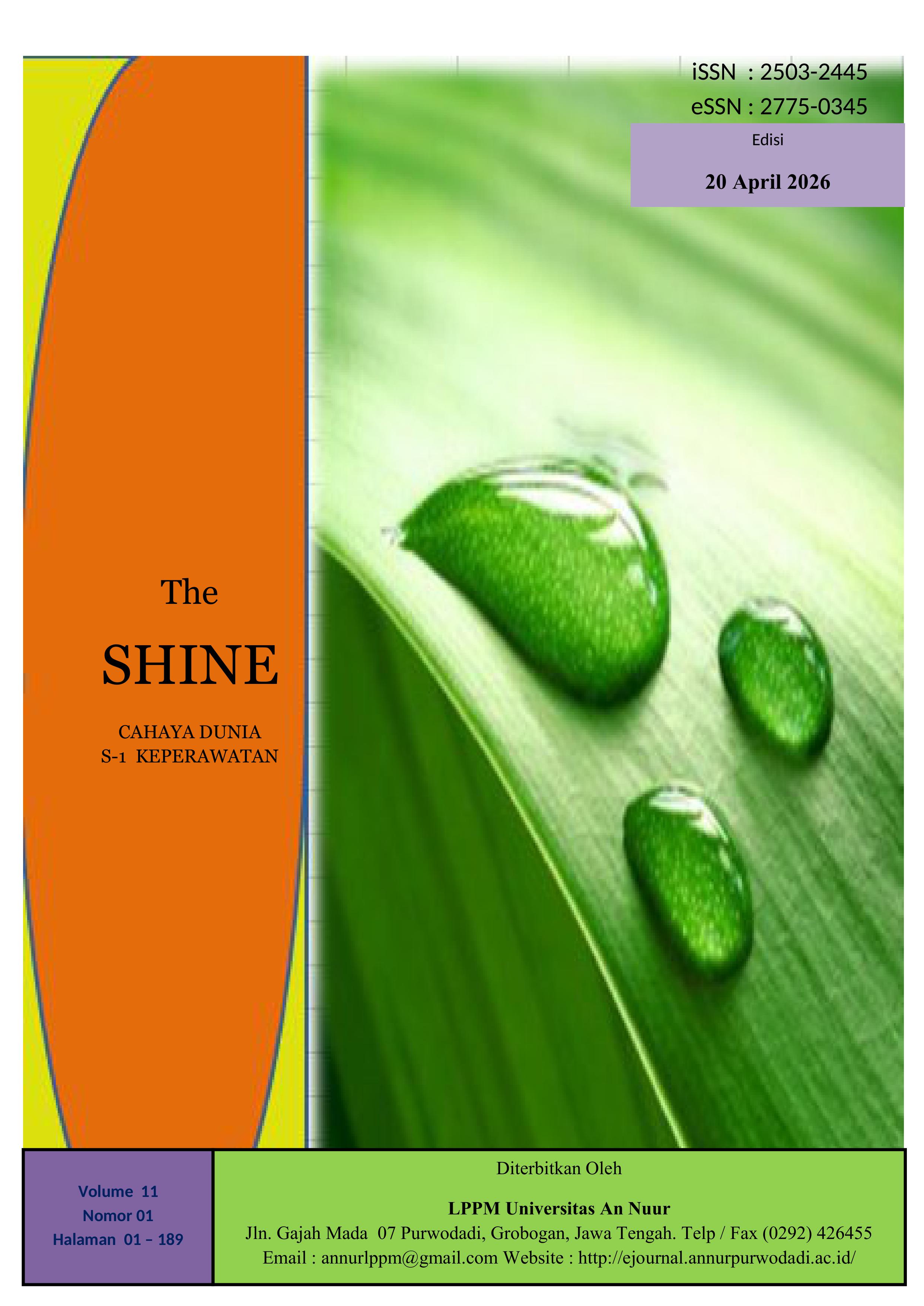 					View Vol. 11 No. 01 (2026): THE SHINE CAHAYA DUNIA S-1 KEPERAWATAN
				